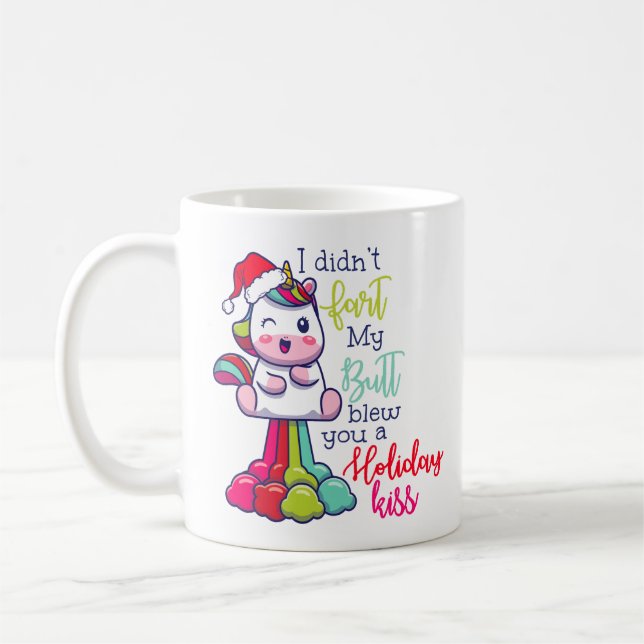 Mug Je n'ai pas pété mon coeur vous a fait un baiser d (Gauche)