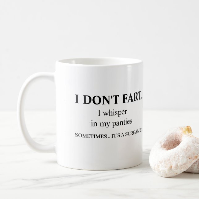 Mug Je n'ai pas peur d'être drôle et grossier  (Avec donut)