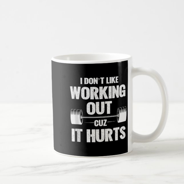 Mug Je n'aime pas faire de l'exercice parce que ça fai (Droite)