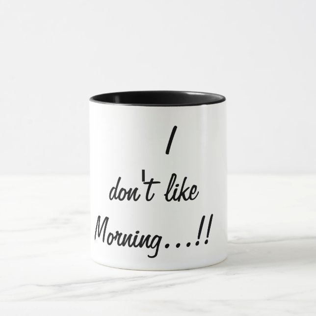 Mug je n'aime pas le matin (Centre)