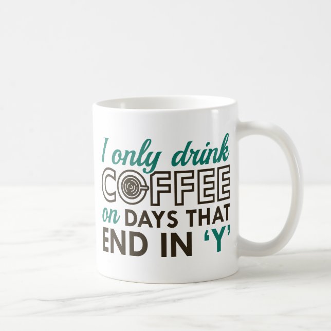 Mug Je ne bois que du café (Droite)