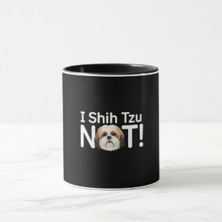 Mug Je Ne Chiffre Pas Tzu ! Funny Chien Pun
