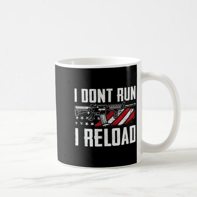 Mug Je ne cours pas, je recharge Drapeau américain Pro (Droite)