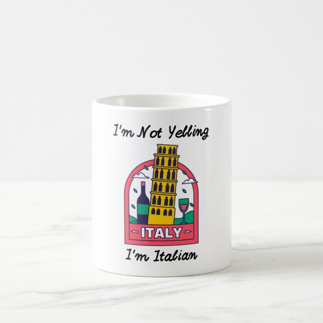 Mug Je Ne Crie Pas, Je Suis Italien (Centre)