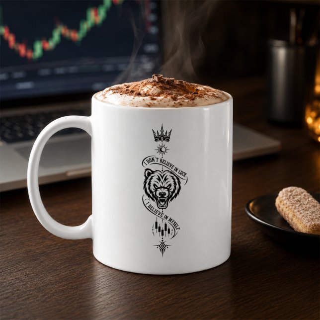 Mug Je ne crois pas au symbole de conception d'ours tr (Créateur téléchargé)