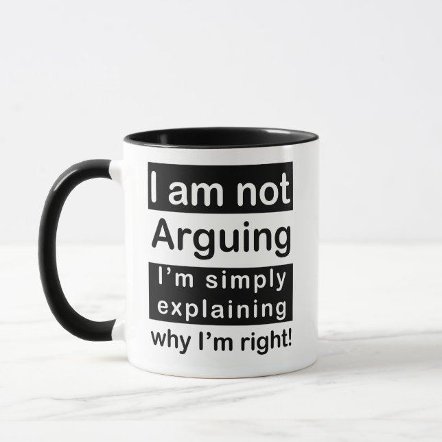 MUG JE NE DISCUTE PAS (Gauche)