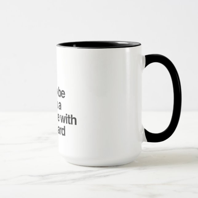Mug Je ne dois pas être fait confiance dans une (Droite)
