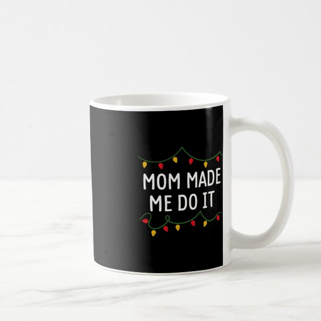 Mug Je ne fais pas correspondre les tenues de Noël Mam (Droite)
