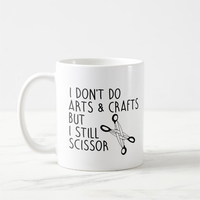 Mug Je ne fais pas d'arts et d'artisanat mais je décou (Gauche)
