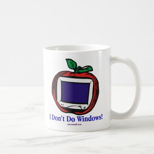 Mug Je ne fais pas les fenêtres ! (Droite)
