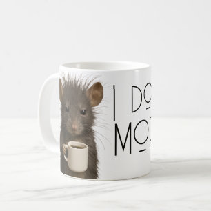 Mug Je ne fais pas les matins drôle souris caféine