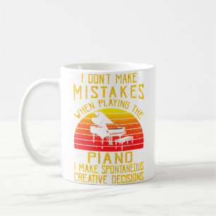 Mug Je Ne Fait Pas D'Erreurs En Jouant Du Piano