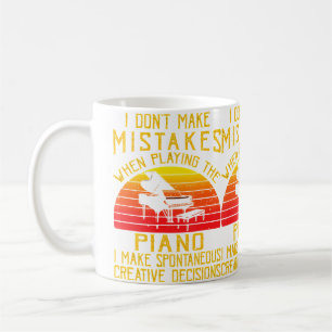 Mug Je Ne Fait Pas D'Erreurs En Jouant Du Piano