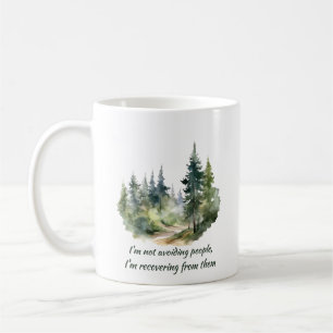 Mug Je ne fuis pas les gens, je me remets d'eux