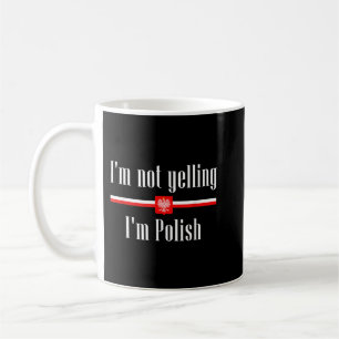 Mug Je ne hurle pas Je suis polonais - Funny Pologne