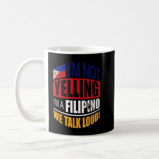 Mug Je ne hurle pas Je suis un cadeau philippin Philip (Gauche)