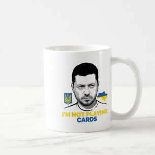 Mug Je ne joue pas aux cartes Zelensky Trump soutien à
