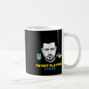 Mug Je ne joue pas aux cartes Zelensky Trump Support