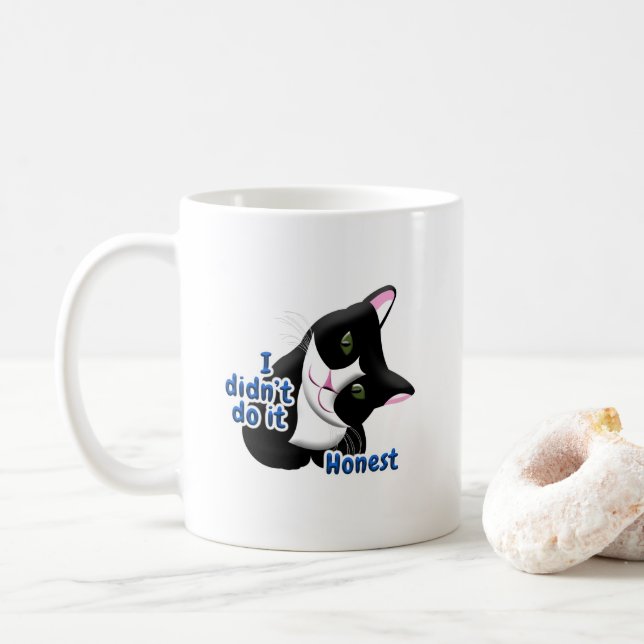 Mug Je ne l'ai pas fait Chat (Avec donut)