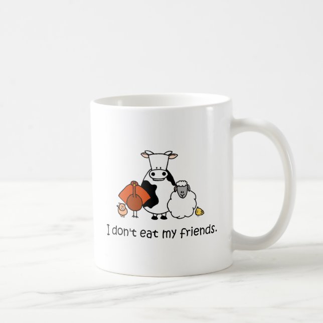 Mug Je ne mange pas mes amis (Droite)