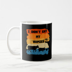 Mug Je ne mange pas mes potes Cadeau drôle pour végéta
