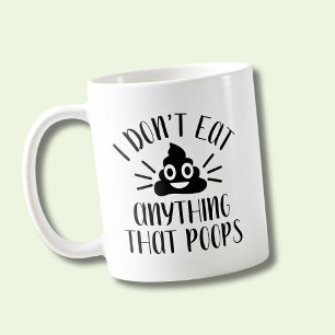 Mug Je ne mange rien qui bouffe, Vegan