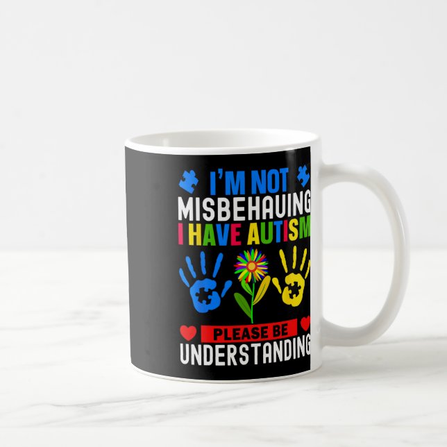 Mug Je ne me comporte pas mal, j'ai une conscience de  (Droite)