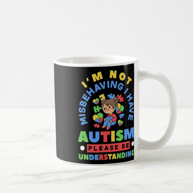 Mug Je ne me comporte pas mal, j'ai une conscience de  (Droite)