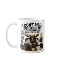Je ne me lève pas et je ne brille pas, je me caffe