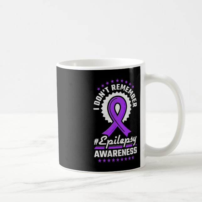 Mug Je ne me souviens pas de la sensibilisation à l'ép (Droite)