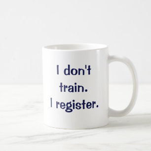 Mug Je ne m'exerce pas. Je m'enregistre