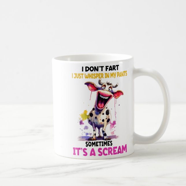 Mug Je ne péte pas, je chuchote simplement dans mon pa (Droite)