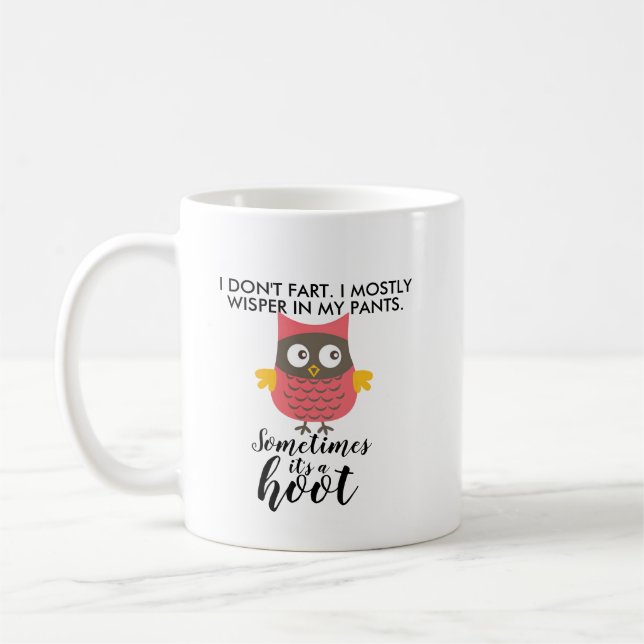 Mug Je ne pète pas, je me demande c'est un cadeau drôl (Gauche)