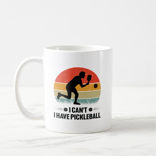 Mug Je ne peux pas avoir de pickleball, Pickleball Lov (Gauche)