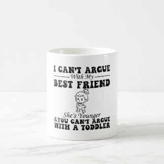 Mug Je ne peux pas discuter avec ma meilleure amie, el