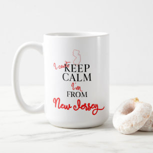 Mug Je ne peux pas garder le calme Je suis du New Jers