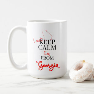 Mug Je ne peux pas garder le calme Je viens de Géorgi