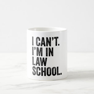 Mug Je ne peux pas, je suis en faculté de droit