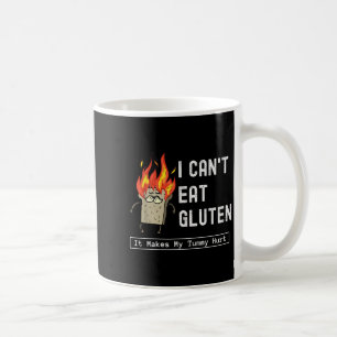 Mug Je ne peux pas manger de gluten Il rend ma tummy d