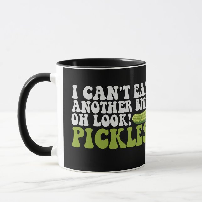 Mug Je ne peux pas manger une autre bouchée oh Regarde (Gauche)