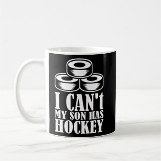 Mug Je ne peux pas mon fils a Hockey Papa & Hockey Mam