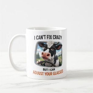 Mug Je ne peux pas réparer fou mais j'ajuste vos lunet