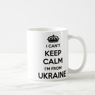 Mug Je ne peux pas rester calme, je suis originaire d'