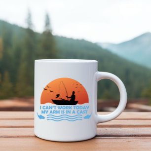 Mug Je ne peux pas travailler aujourd’hui, mon bras es