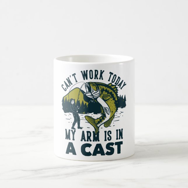 Mug Je ne peux pas travailler aujourd'hui mon bras dan (Centre)