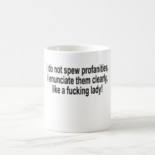Mug Je ne répands pas des blasphèmes, je les déclar