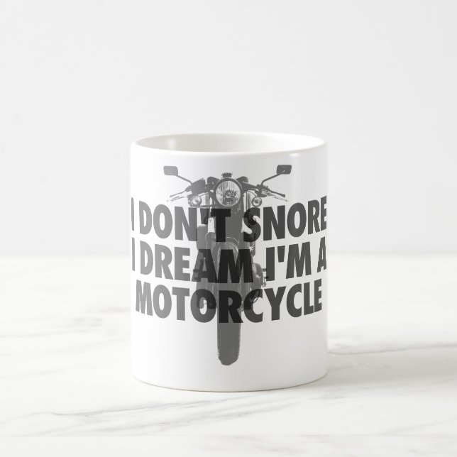 Mug Je ne ronfle pas rêve d'I que je suis une moto (Centre)
