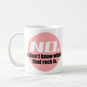 Mug Je ne sais pas ce qu'est ce rocher (rose)