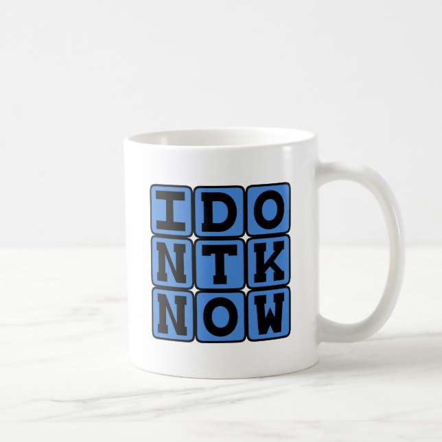 Mug Je ne sais pas, Ignorance (Droite)