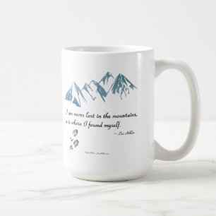 Mug Je ne suis jamais perdu dans les montagnes, c'est 